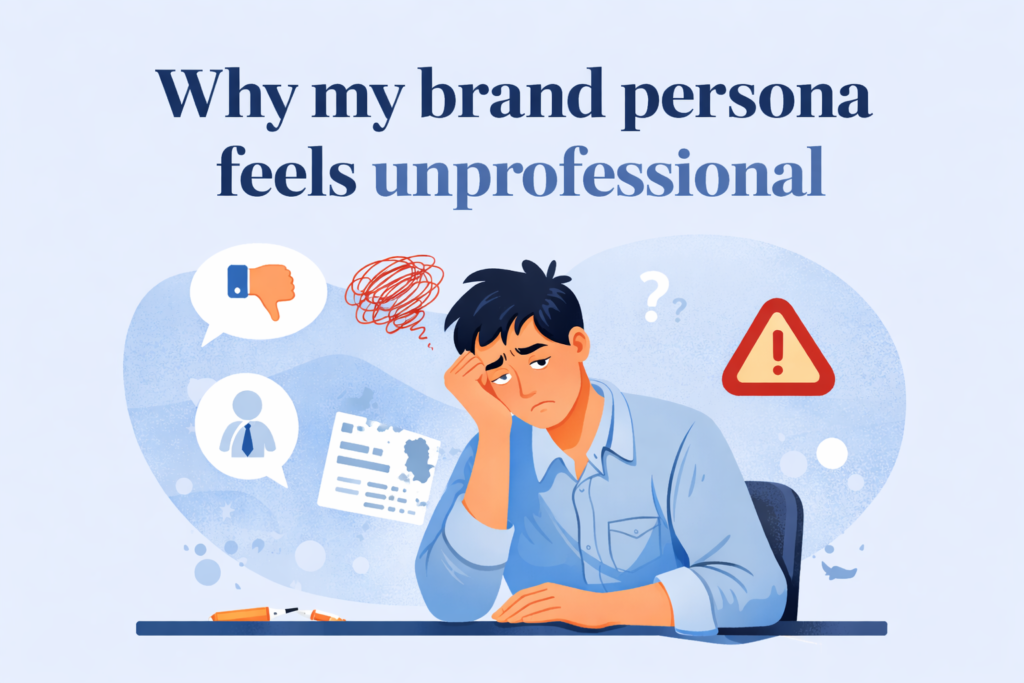 Why my brand persona feels unprofessional